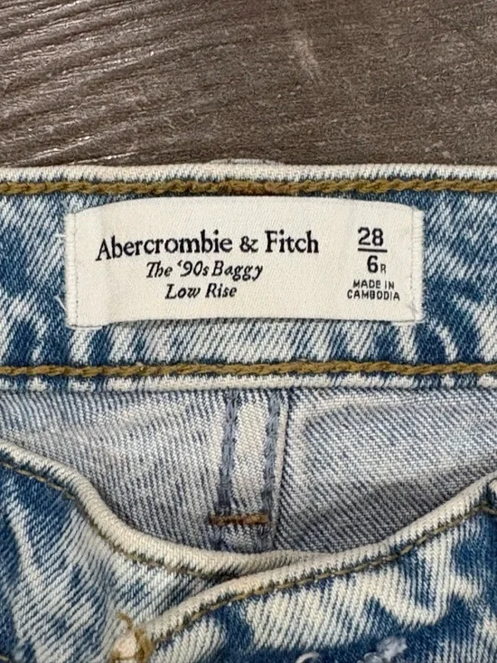 Abercrombie & Fitch Classic High-Rise Light Blue Women’s Jeans Size 6/28 R - Picture 3 of 6